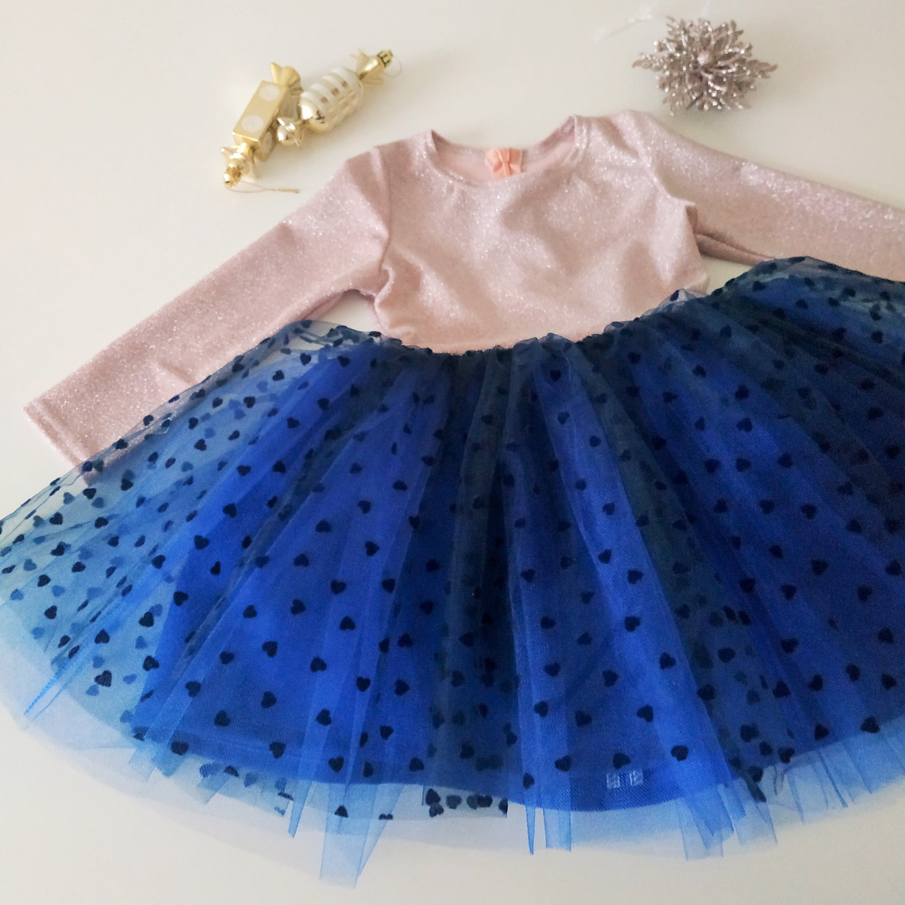 Navy blue tutu dress baby girl dress pink flower girl dress | Etsy