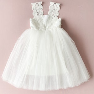 Flower girl dress boho, baby flower girl dress, boho wedding dress, lace flower girl dress, flower girls dresses, communion girl dress