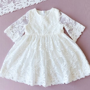 Christening gown Baptism dress Baptism gown Baby blessing dress Christening dress for baby girl image 7