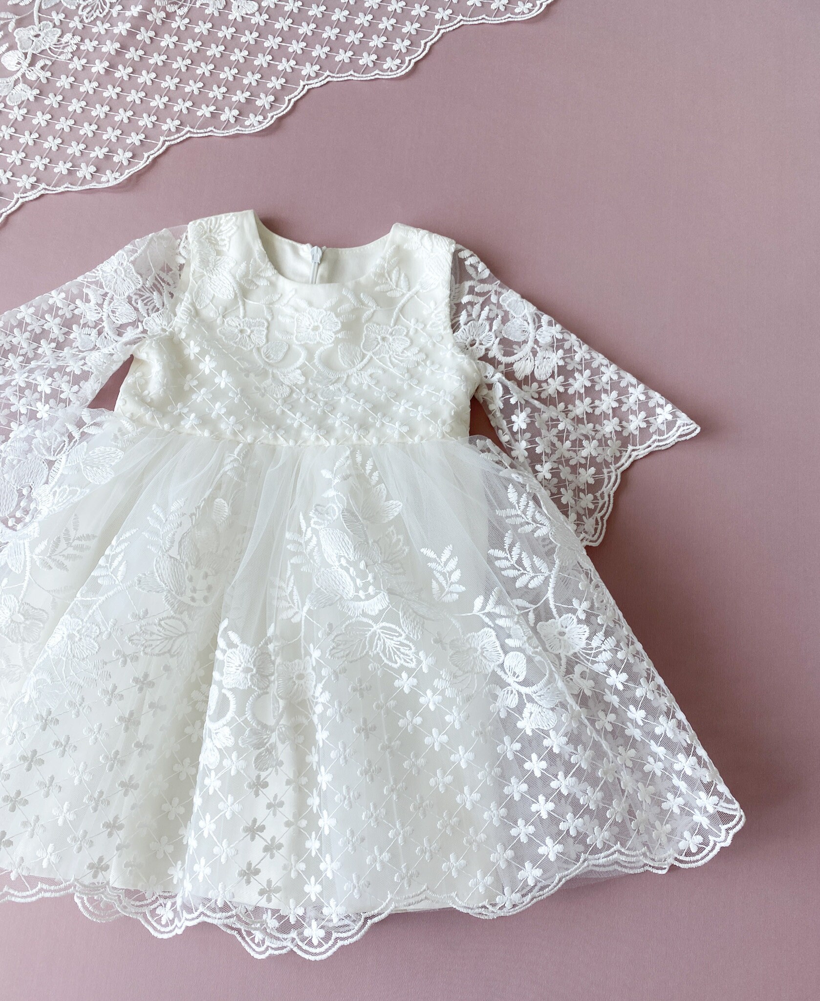 Baptism Dress, Christening Gown, Baby Girl Blessing Dress