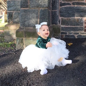 Christmas baby girl dress, girl birthday dress, toddler christmas dress girls, red christmas dress, girl christmas tutu dress, christmas image 2