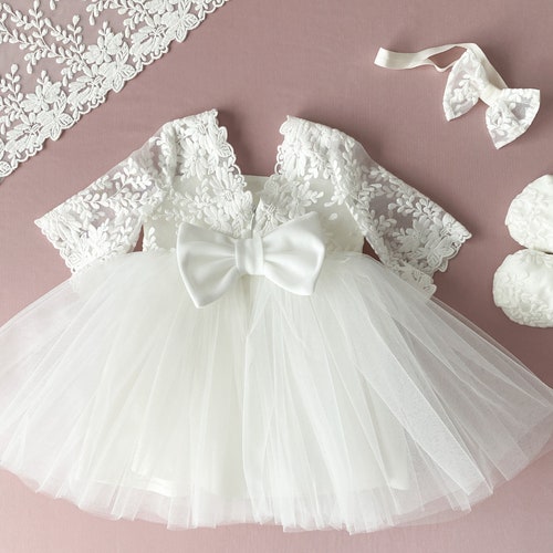 Robe de baptême, robe de baptême, tenue de baptême pour bébé fille