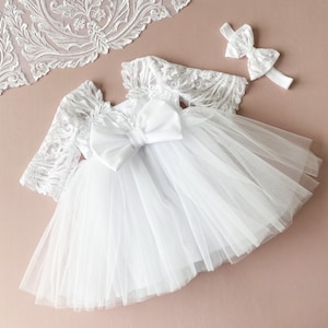 Baby christening dress, toddler christening dress, baptism dress for baby girl, baby girl baptism dress
