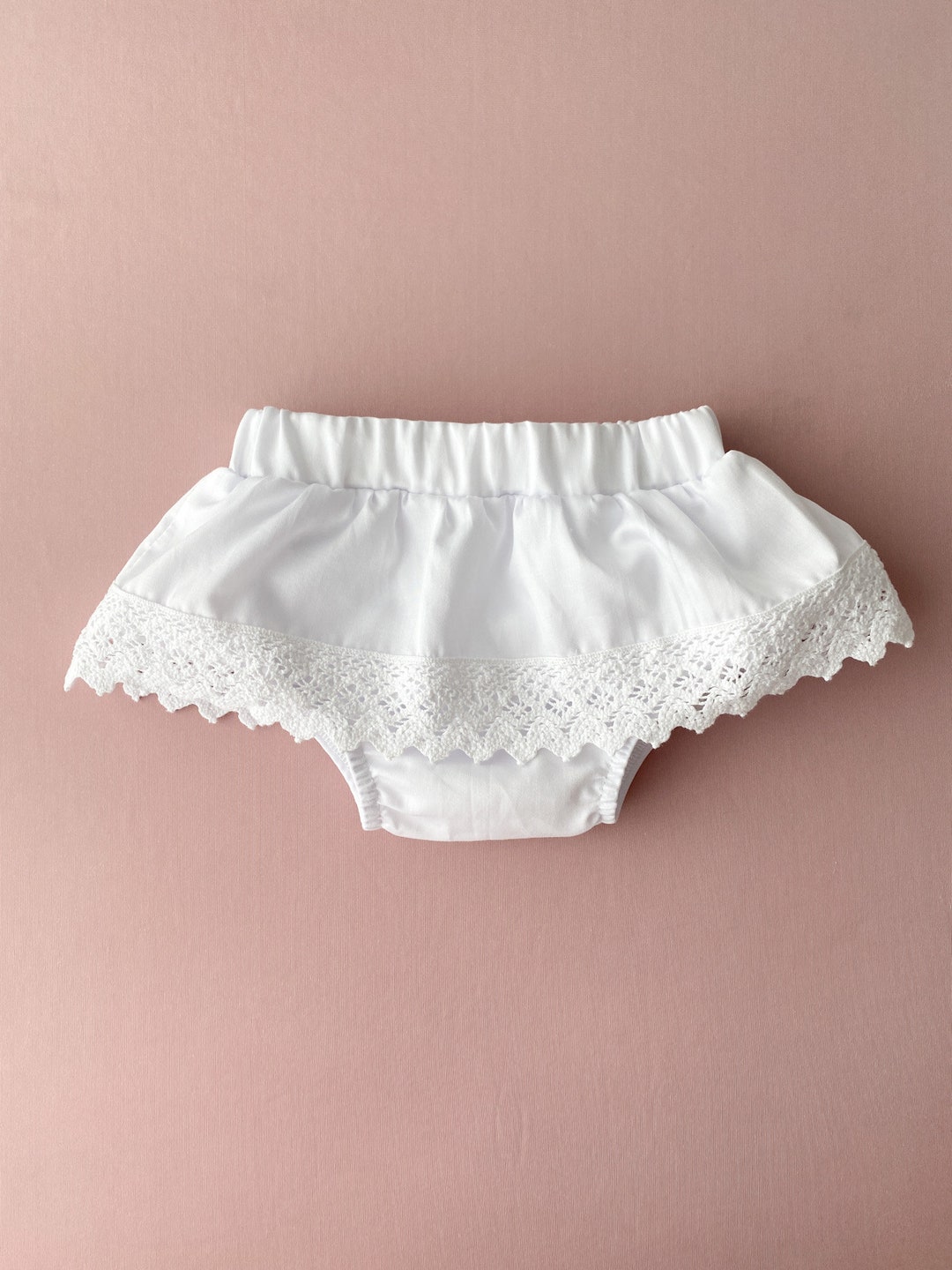 White Baby Bloomers, Baptism Girl Outfit, Christening Outfit, Baptism