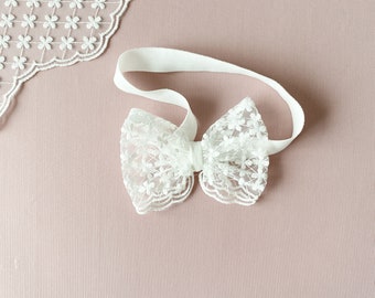 Baby Girl Headband Baptism Headband Toddler Headband