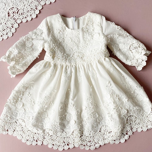 Baptism Dress Blessing Dress for Baby Girl Christening Etsy