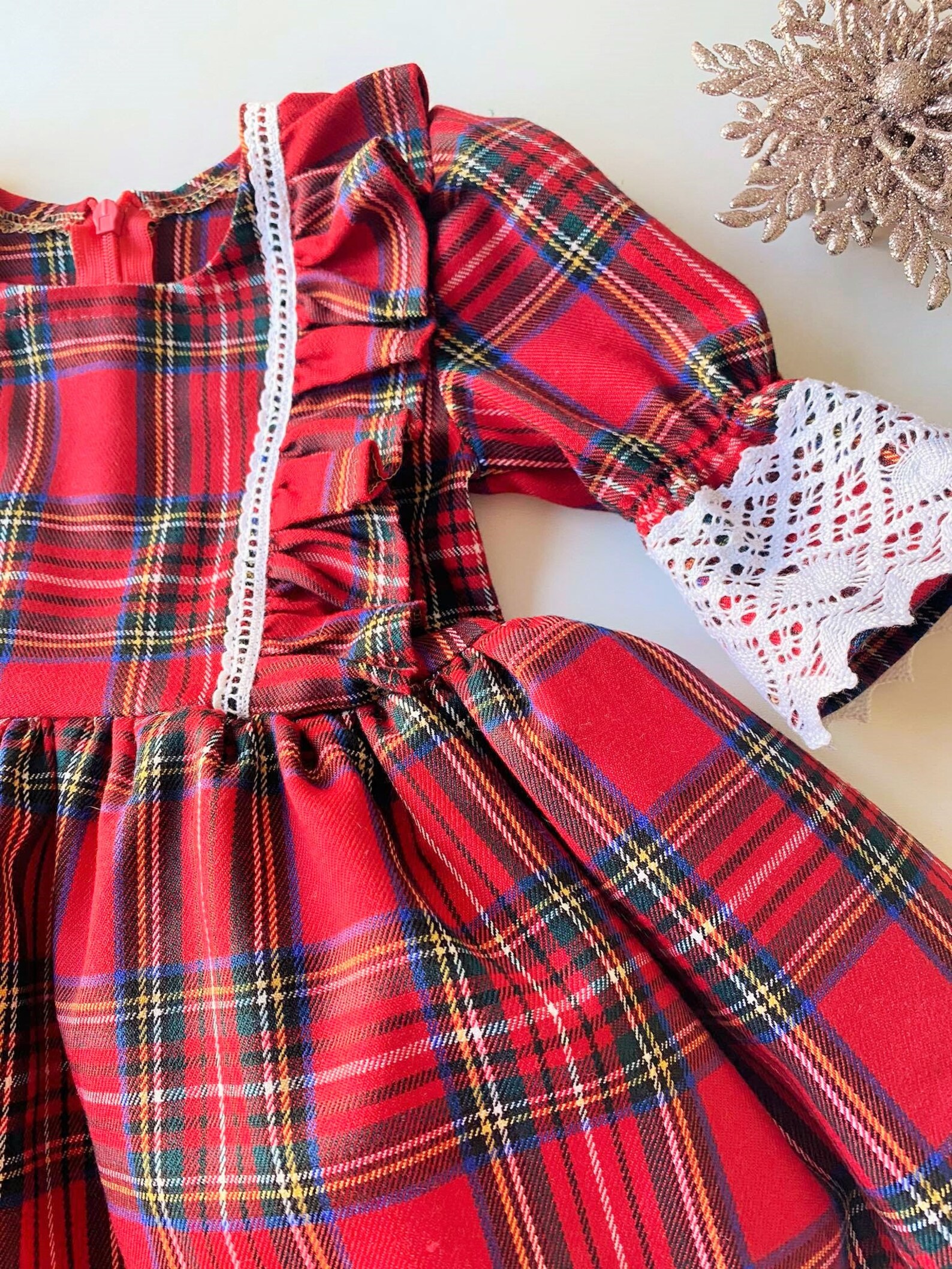 Children's Cherry Plaid Dress main image 0