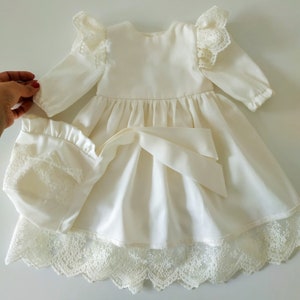 Baptism Dress Ivory Baptism Dress for Baby Girl Christening Gown Girl ...