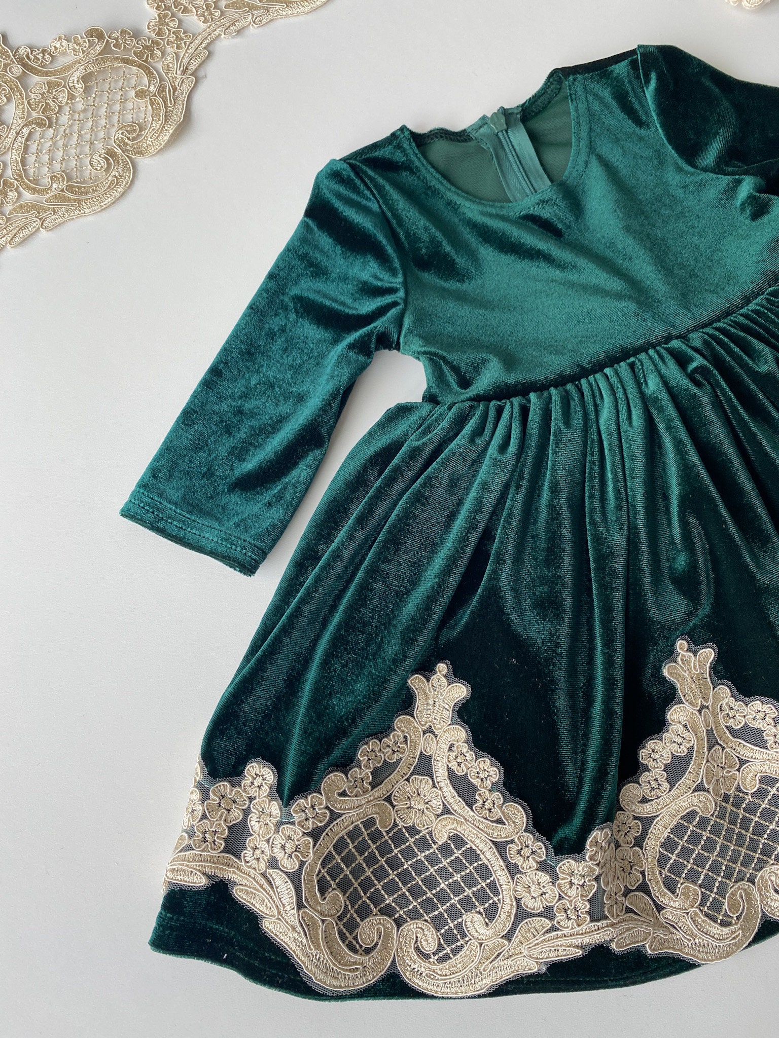 velvet green christmas dress Mrs. Claus Green Velvet Dress