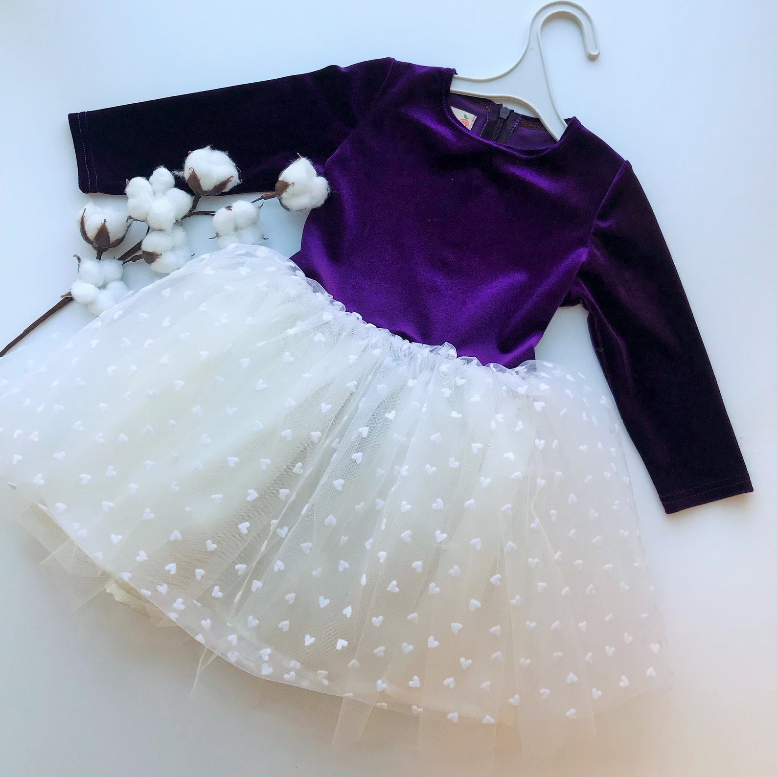 Purple Toddler Dress Purple Velvet Girl Dress Violet Baby Girl Etsy