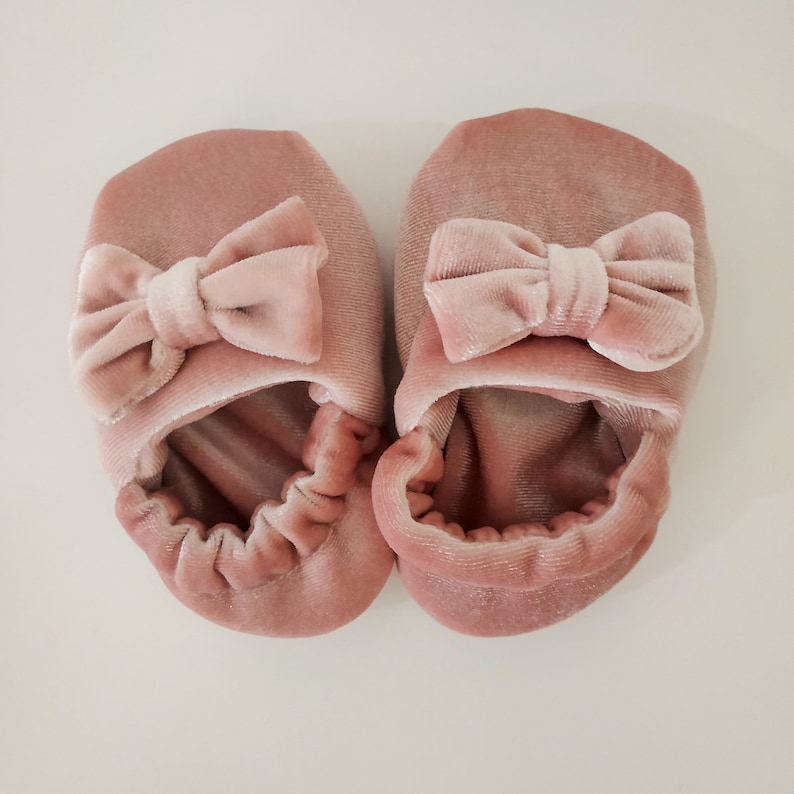 velvet baby shoes