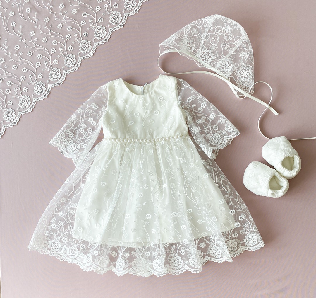 Baptism Girl Dress, Baptism Dress Baby Girl, Ivory Christening Girl