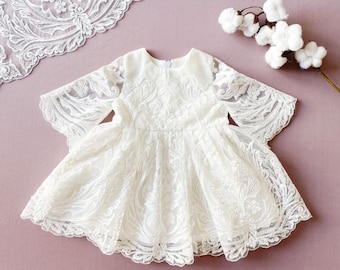 Baptism dress, christening gown, baptism dress for baby girl, christening dress white, blessing dress girl