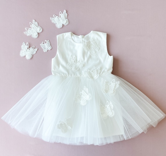 Flower Girl Dresses With Embroidery Butterflies Flower Girl Dresses With Embroidery Butterflies
