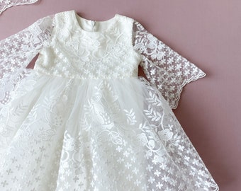 Vestido de bautismo para niña, vestido de bautizo para niña, vestido de bendición infantil, vestido de bautismo para niño pequeño