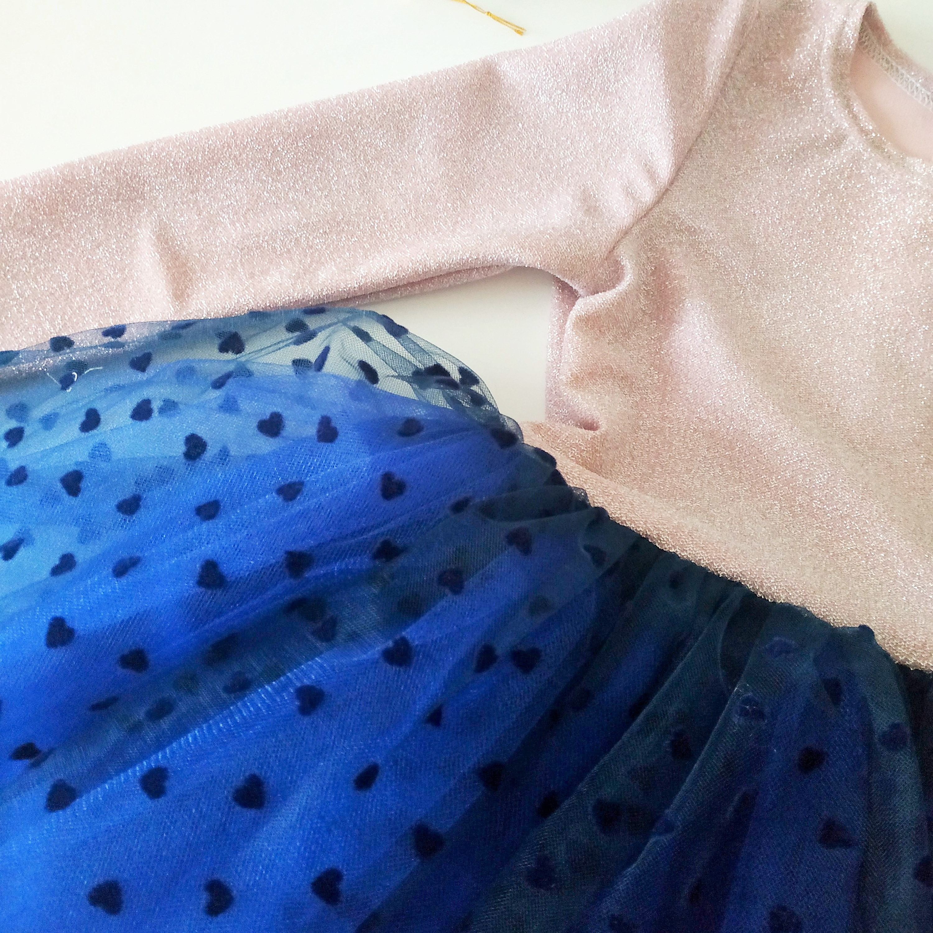 Navy blue tutu dress baby girl dress pink flower girl dress Etsy