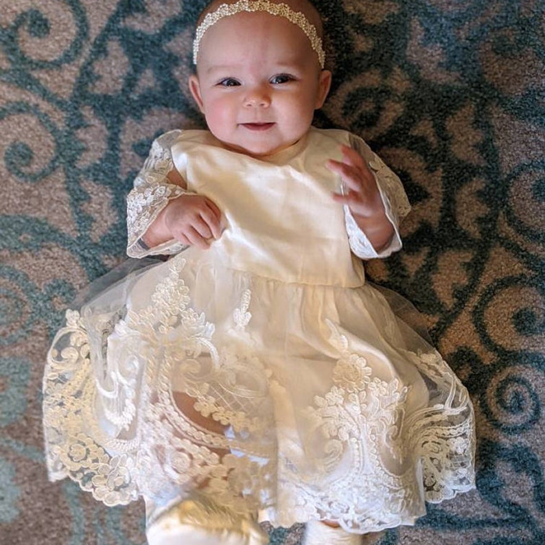 Baptism Dress Baptism Dress for Baby Girl Baby Blessing Etsy