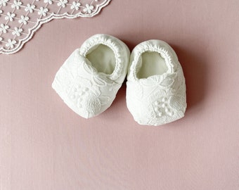 Baby Baptism Booties Baby Girl Christening Shoes Baptism Favors Newborn Gift