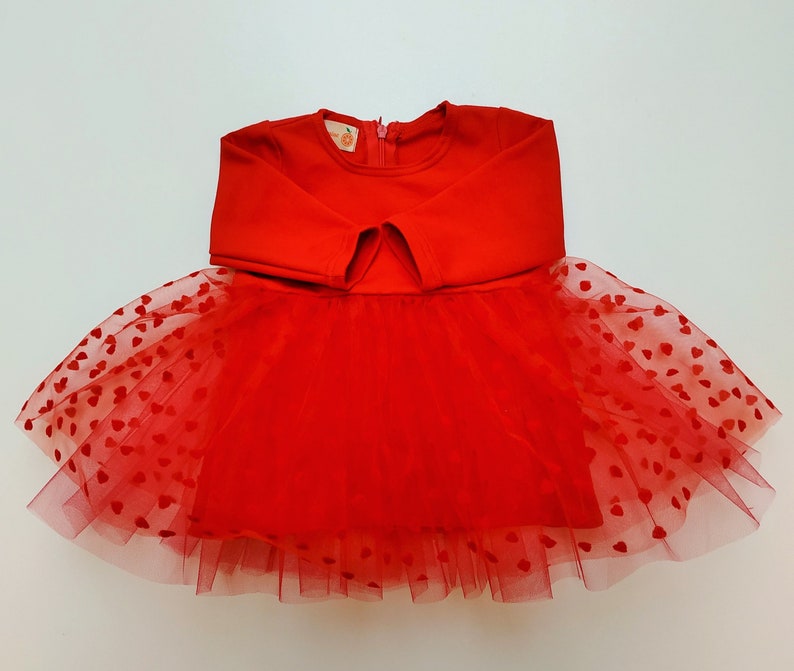 Red lace dress baby girl dresses red flower girl dress Etsy
