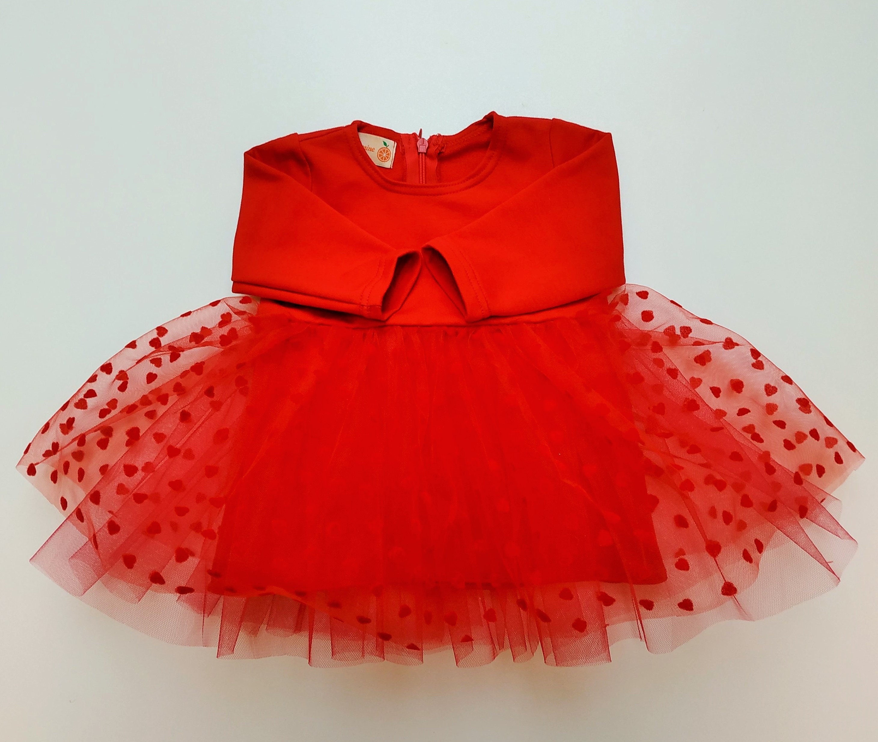 Red lace dress baby girl dresses red flower girl dress Etsy