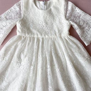 Baptism dress, christening gown, baptism dress for baby girl, infant baptism dress, blessing baby dress image 9