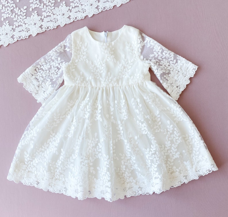 Christening gown Baptism dress Baptism gown Baby blessing dress Christening dress for baby girl image 5
