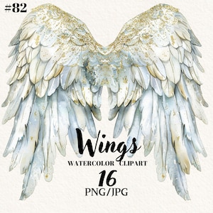 Angel Wings Overlay Clipart, Angel Wings png, Fairy Wings, Halo Clipart, Sublimation png, Digital Clipart, Instant download, Commercial use