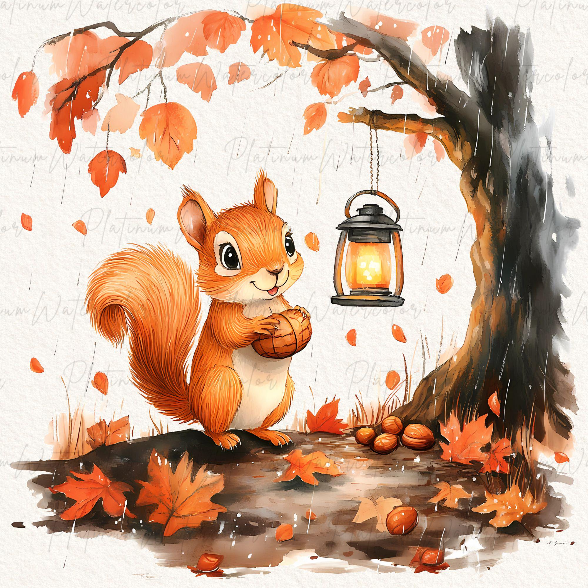 10 Animal Clipart, Fall Clipart, Autumn Png, Squirrel Clipart ...