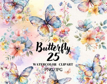mothers day png, watercolor clipart bundle, spring clipart, garden clipart, Transparent Background, Digital Clipart, Instant download