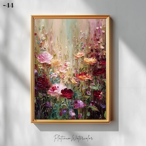 Flower Prints, Digital Print, Vintage Poster, Aesthetic Wall Art – Instant Download, Timeless Style.