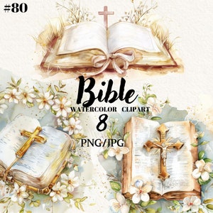 PNG Clipart della Bibbia, Clipart dell'acquerello della Sacra Bibbia cattolica, Arte cattolica, Stampe religiose, Clipart dell'acquerello, Clipart digitale