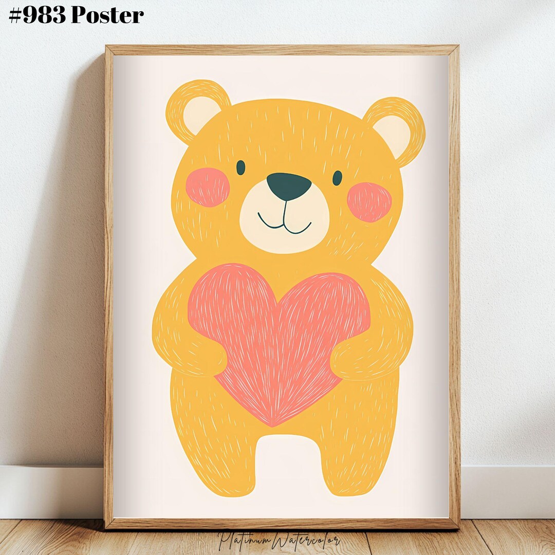 Teddy Bear Nursery, Print-at-home Poster – Perfect for Nursery or ...