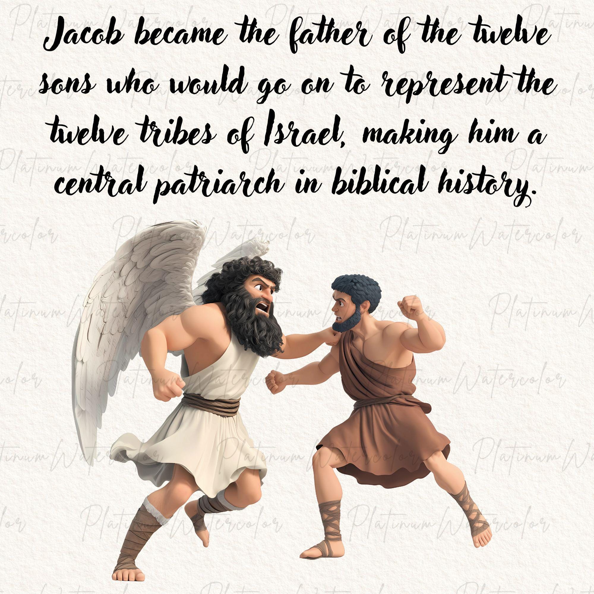 Israeli Characters 6jacob (israel) Biblical Characters Clipart, Bible Study, Transparent ...