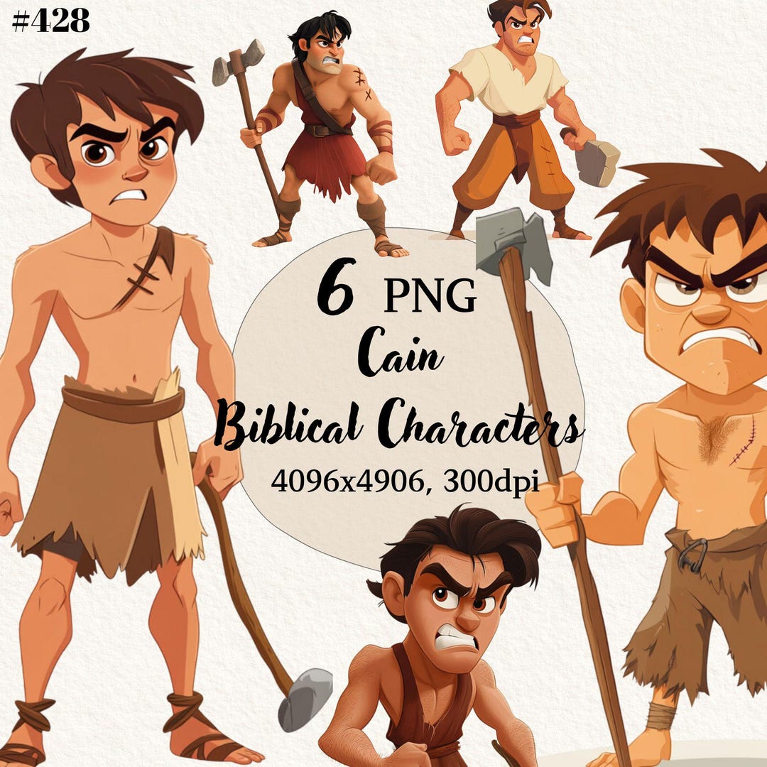 Cain Biblical Characters, Christian Clipart, Bible Study, Transparent ...