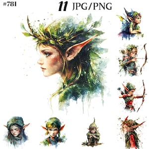 Transparent Elf PNG for Commercial Use - Instant Digital Download