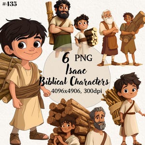 Bible Study, Christian png, Isaac Biblical Characters, Transparent Background, Digital Clipart, Instant Download, Commercial Use