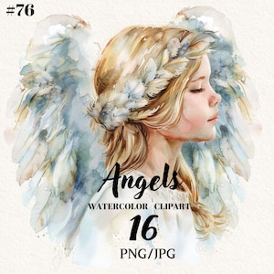 Aquarell Engel PNG Clipart, Engel mit Flügeln Clipart, Aquarell Druck, Engel Druck, digitale Clipart, Sofort-Download, kommerzielle Nutzung