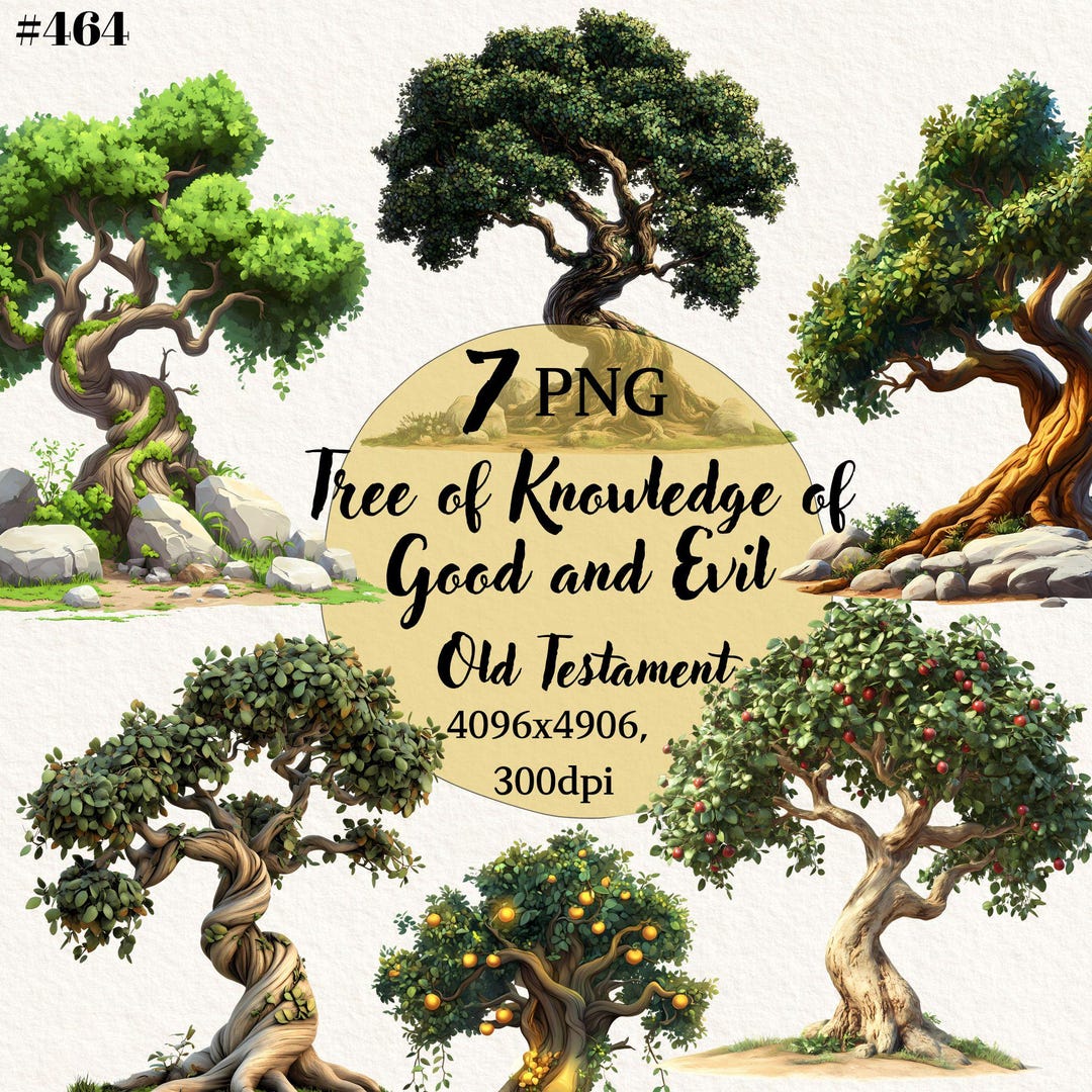 7 Tree of Knowledge of Good and Evil Cliparts, Old Testament Cliparts ...