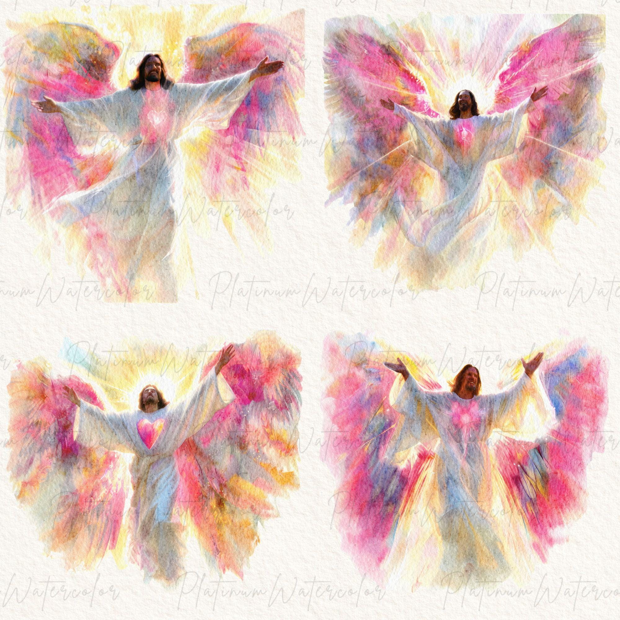 Jesus PNG Clipart Bundle, Christian PNG, Transparent Background ...