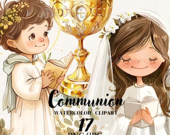 Ma première communion, graphiques chrétiens, première communion, invitation première communion, clipart numérique, téléchargement immédiat, usage commercial
