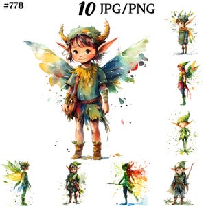 Get Creative with this Spring Elf Clipart - Commercial License Included