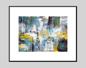 Abstract chess painting "Journey" Canvas print