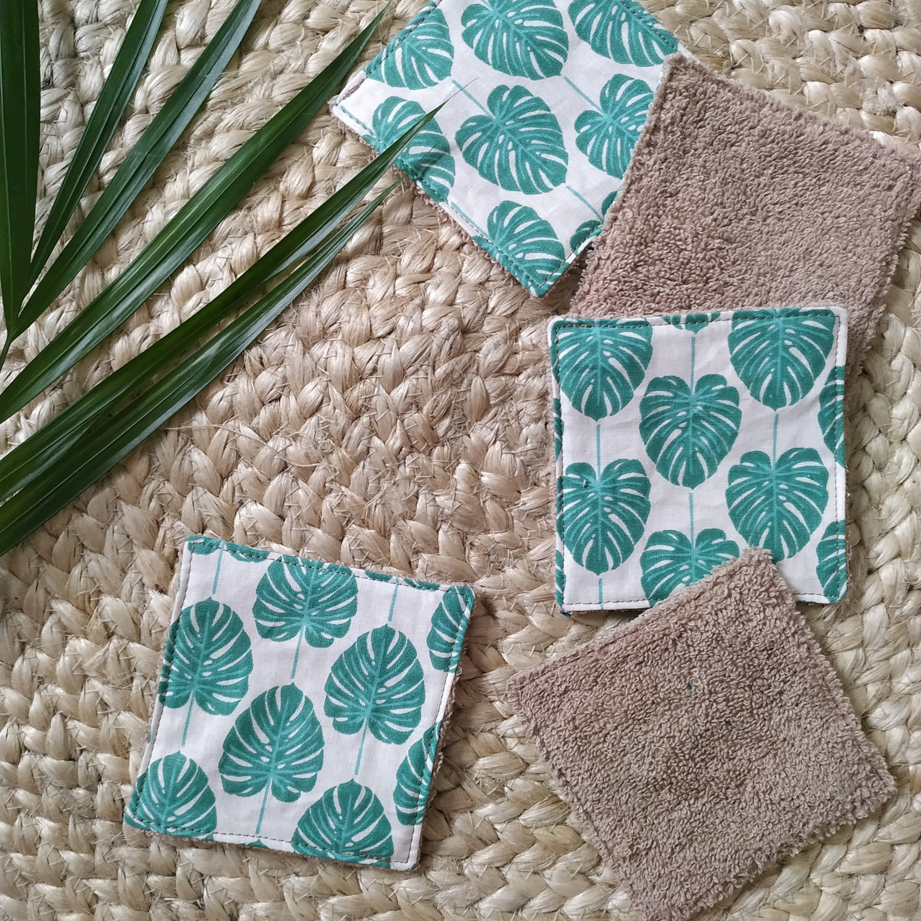 Carrés Démaquillants Lavables Réutilisables | et Panier