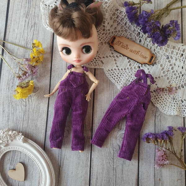 Middie blythe overall, purple overall for middie blythe, Middie Blythe clothes, outfit for middie blythe