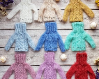 Blythe sweater, Blythe knitted sweater, Blythe clothes, blythe shirt, blythe knit clothes, 1/6 doll sweater, pulip sweater, 1/6 doll clothes