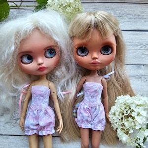 Blythe overalls, corset with shorts, clothing for blythe