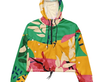 Colorful Women’s lighweigh cropped windbreaker