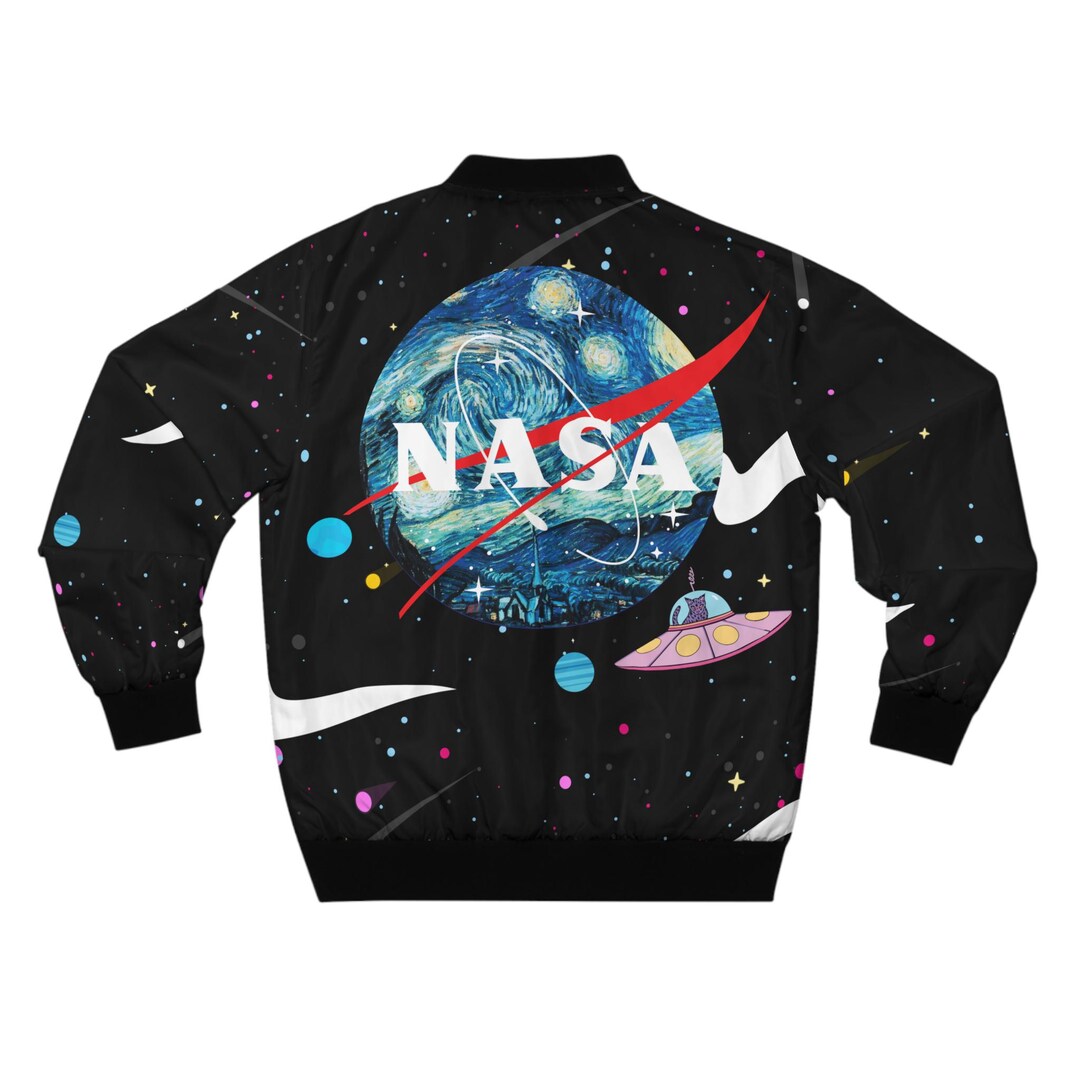 NASA Bomber Jacket, Lightweight Space Shuttle Jacket, Cosmic Rave ...