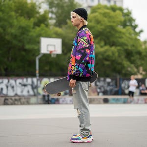 ジャケット・アウター ameri vintage GRAFFITI MILITARY JACKET 90s Graffiti Jacket - Etsy