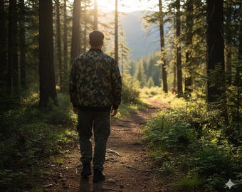 Camo Bomber Jacket: Unisex Military Style Lightweight Streetwear